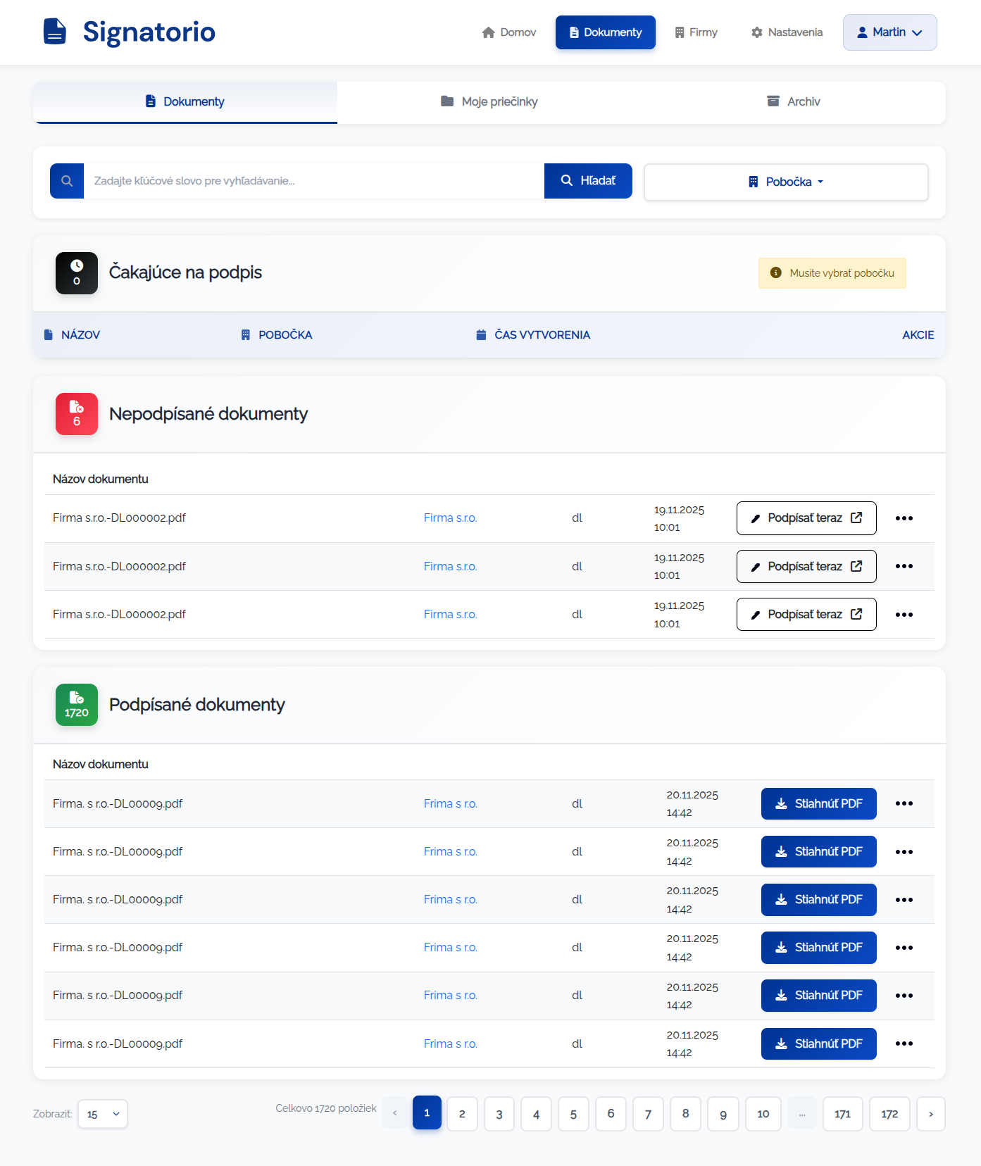 Admin Panel Features